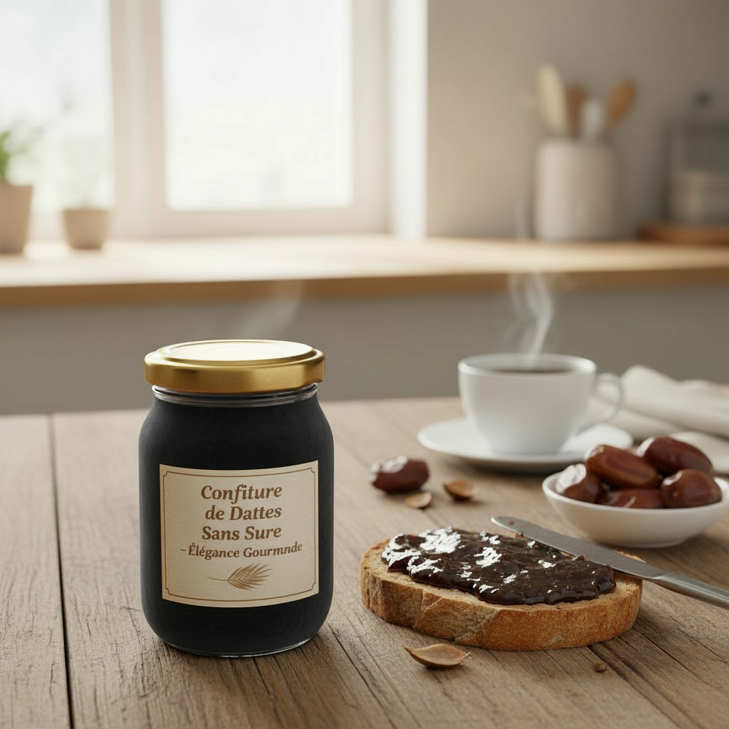 Confiture de Dattes Naturelle Velvet Noir 500g - Élégance Authentique