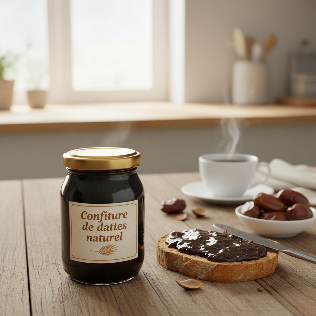 Confiture de Dattes Naturelle Velvet Noir 500g - Élégance Authentique