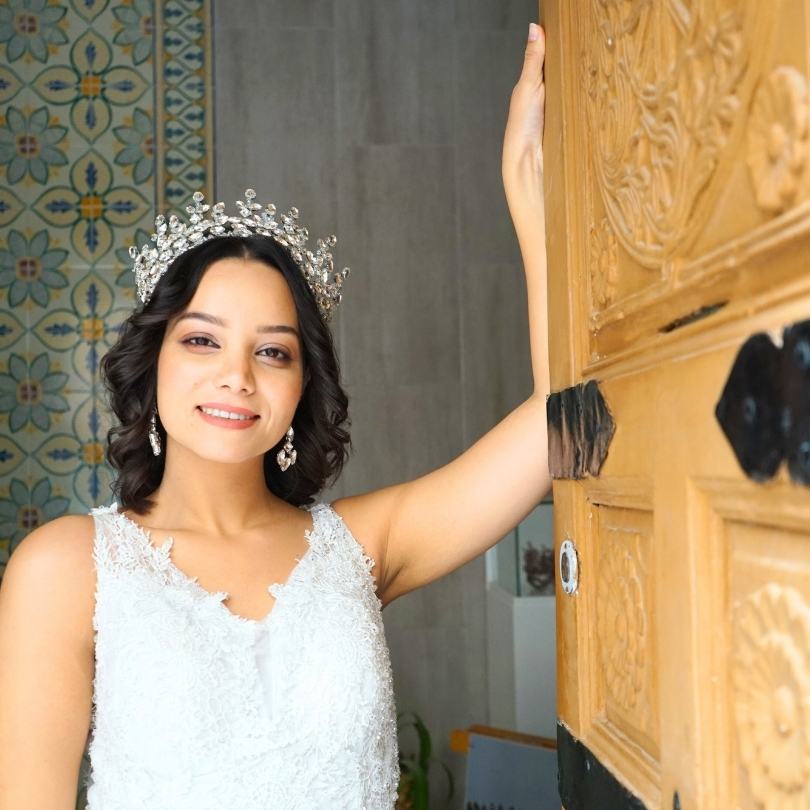 Couronne de mariage blanche, Couronne de diadème en cristal baroque, diadème de - artisanat Tunisien fait main | ILEYCOM