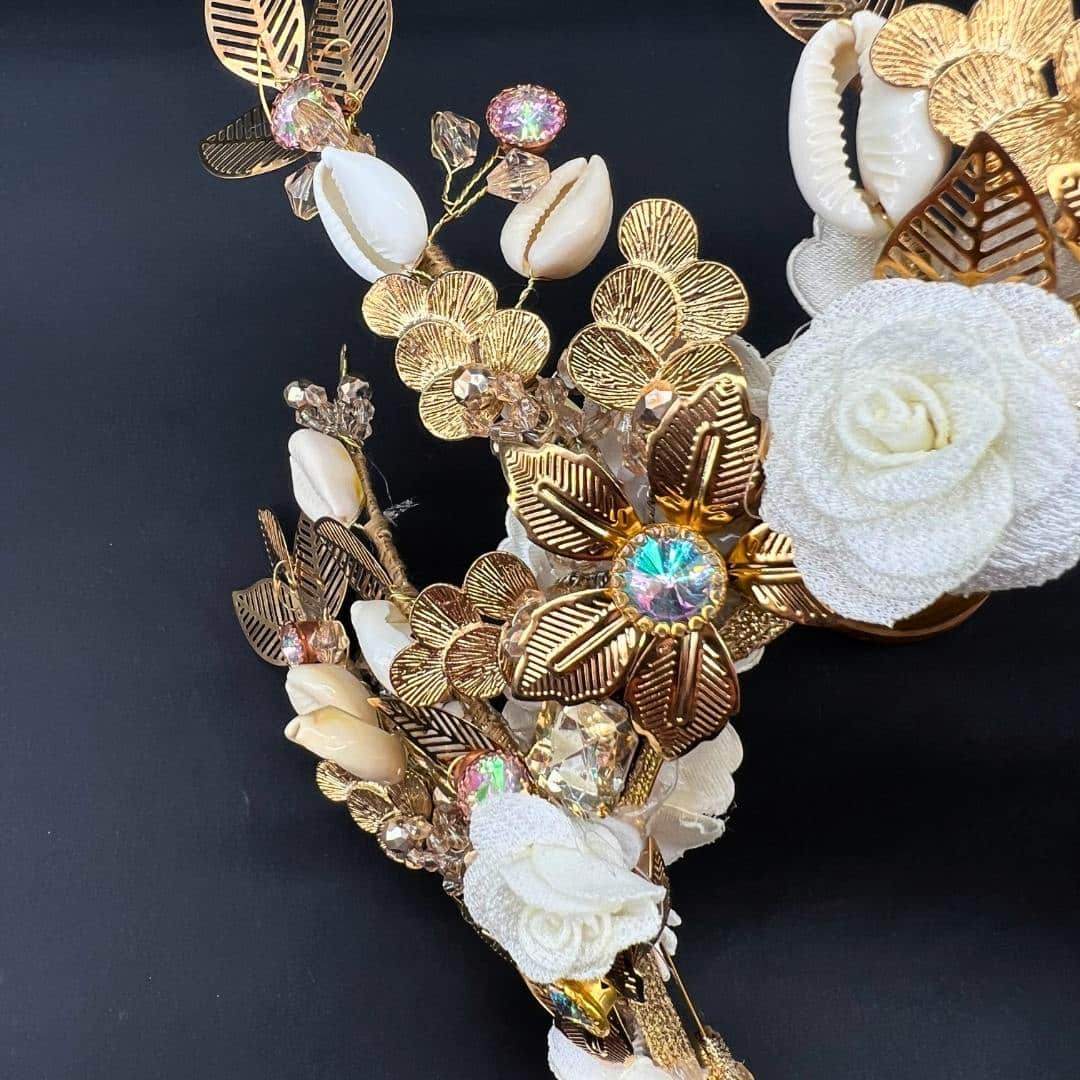 Couronne princesse avec des coquillages - artisanat Tunisien fait main | ILEYCOM