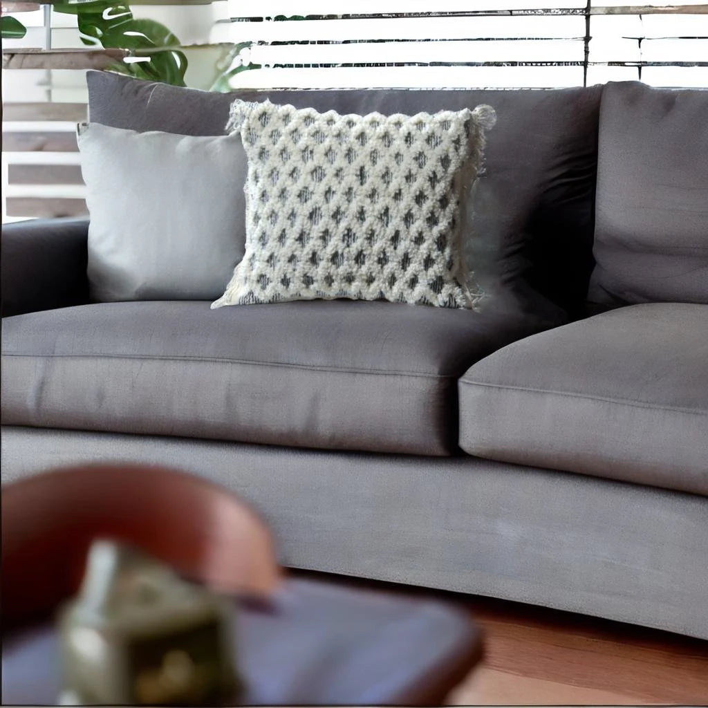 Coussin décoratif en laine pure - artisanat Tunisien fait main | ILEYCOM