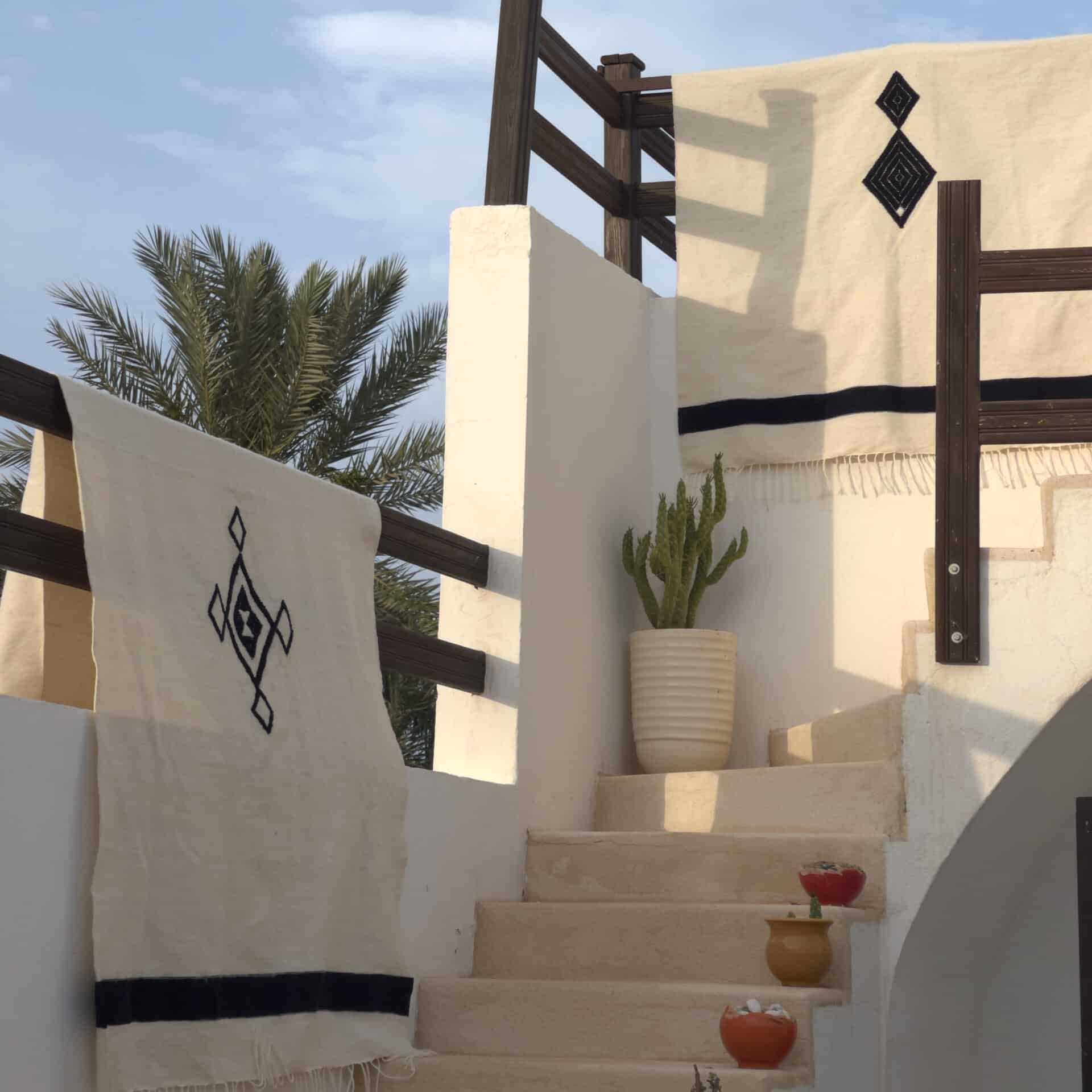 Couverture Amazigh 100% Laine - artisanat Tunisien fait main | ILEYCOM