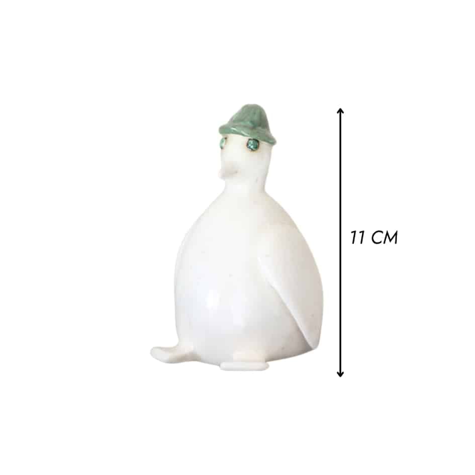 Céramique en Forme d'Oiseau avec Chapeau Vert - artisanat Tunisien fait main | ILEYCOM