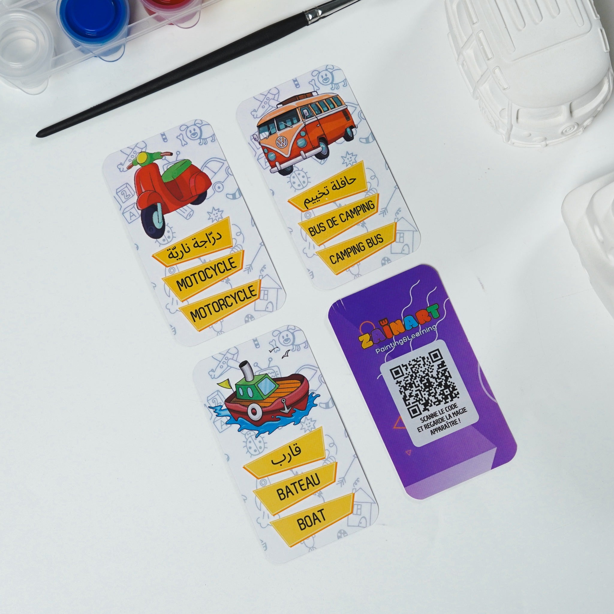 Kit de coloriage Transport avec expérience réalité augmentée