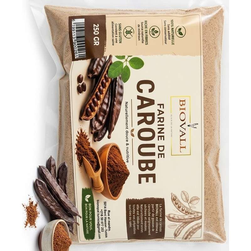 Farine caroube bio 250g