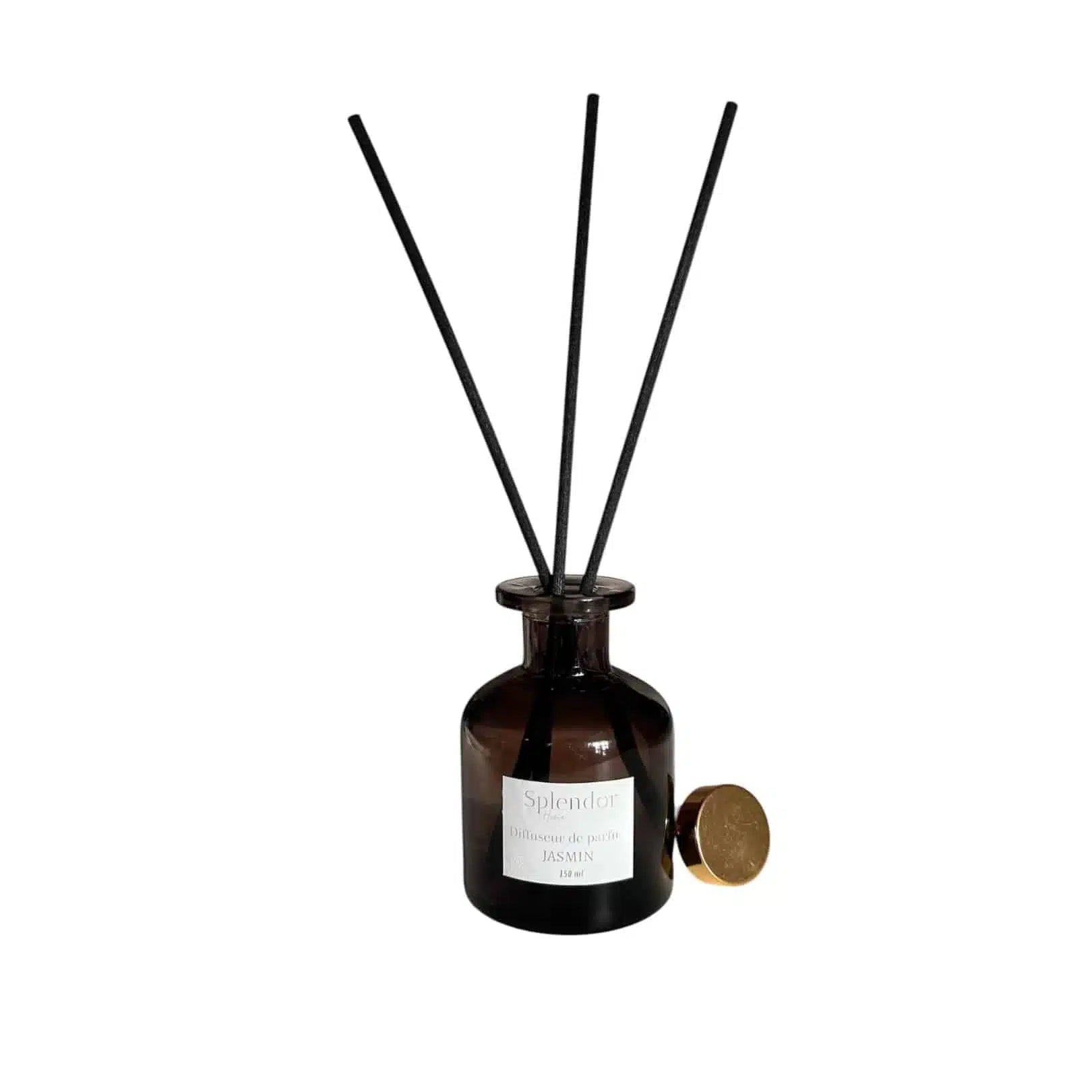 Diffuseur d’ambiance à tiges disponible en 3 senteurs différentes (Oud, Coton, Jasmin)
