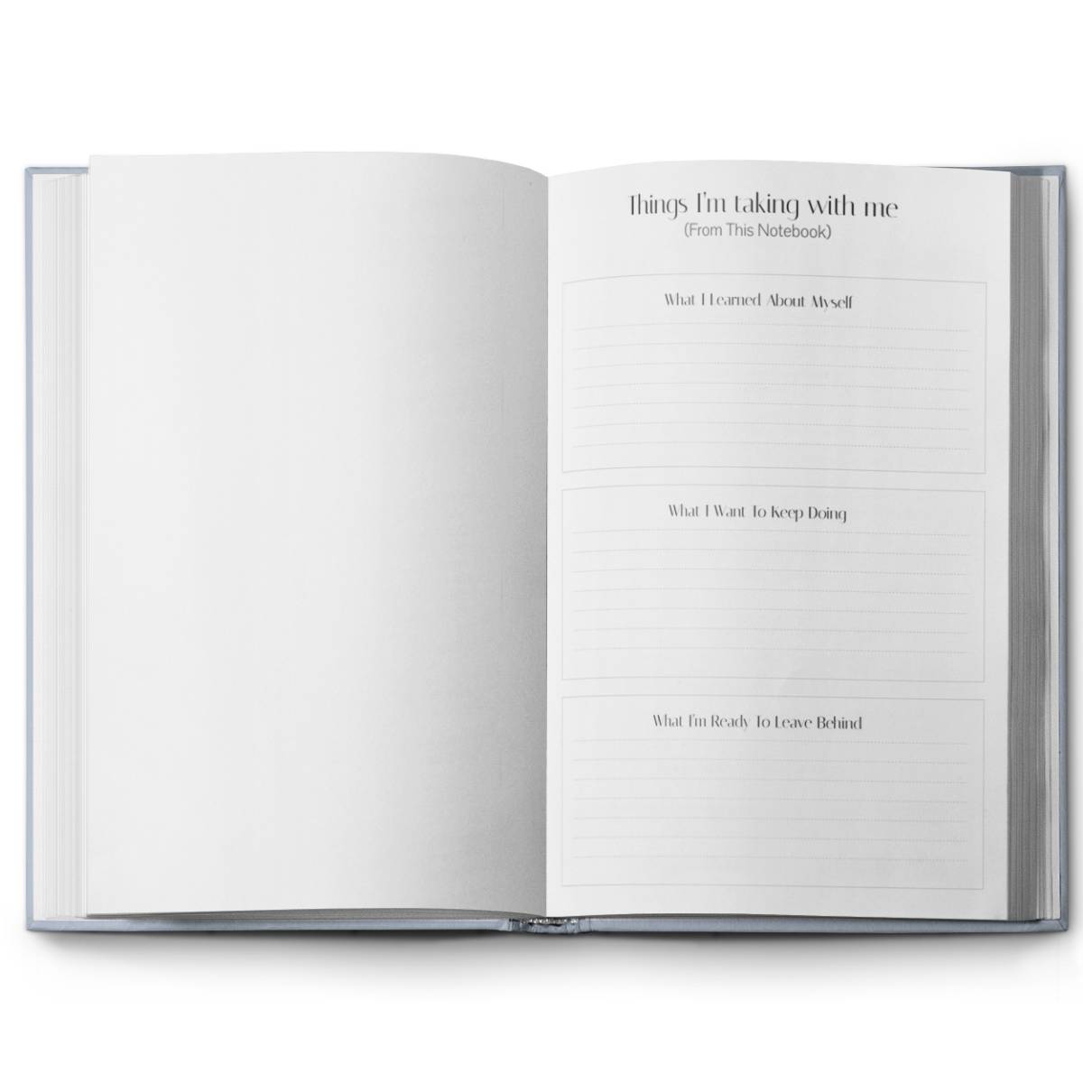 Carnet bleu Sky Whisper pour idées inspirantes et projets créatifs