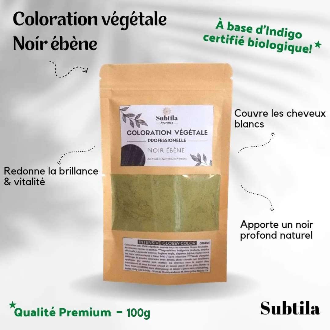 Coloration végétale cheveux Subtila