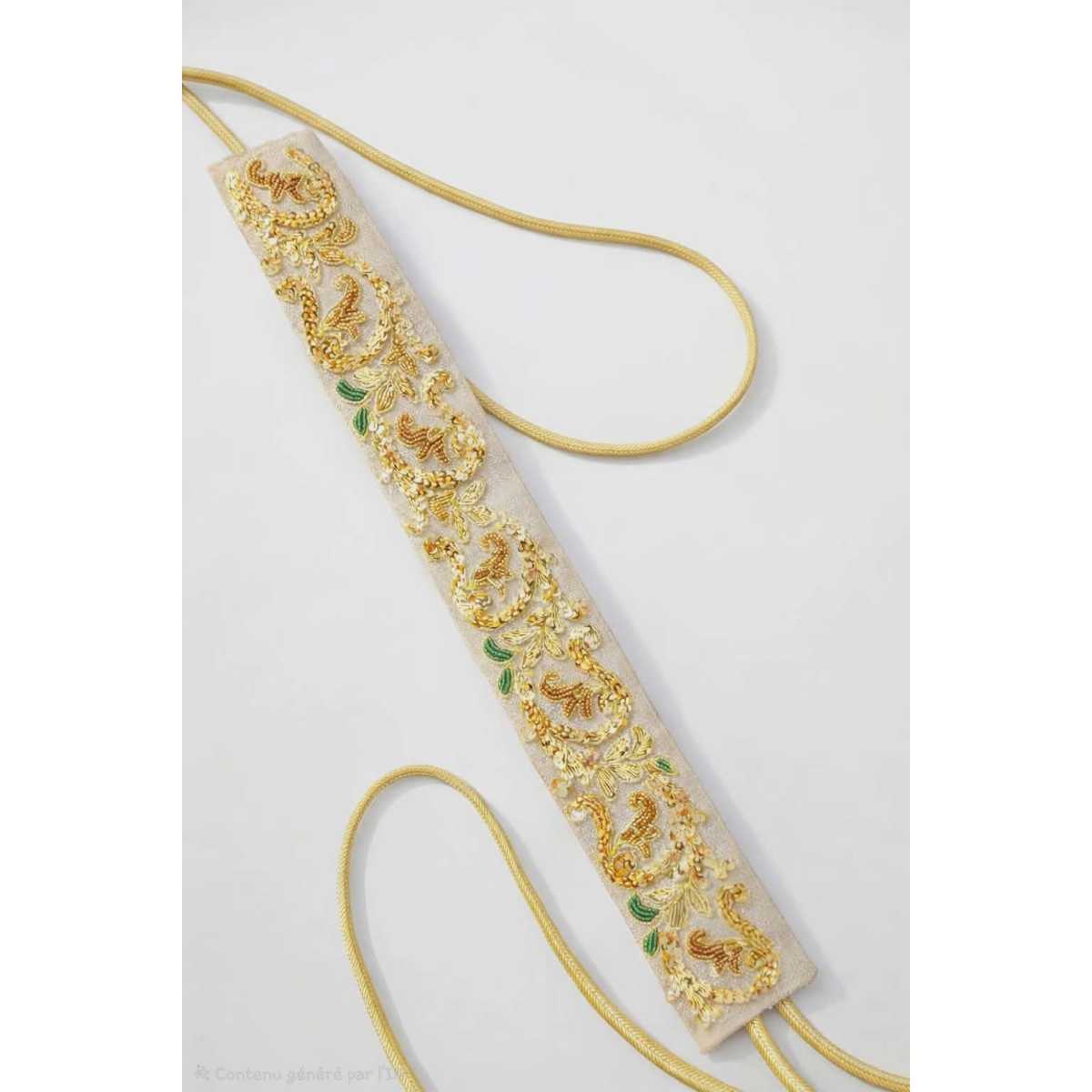 Ceinture broder en cannetille lisse hand made Tunisia