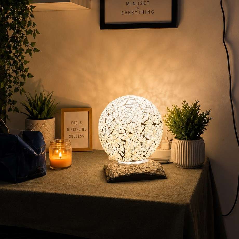 Lampe mosaïque élégante pour une ambiance unique et chaleureuse