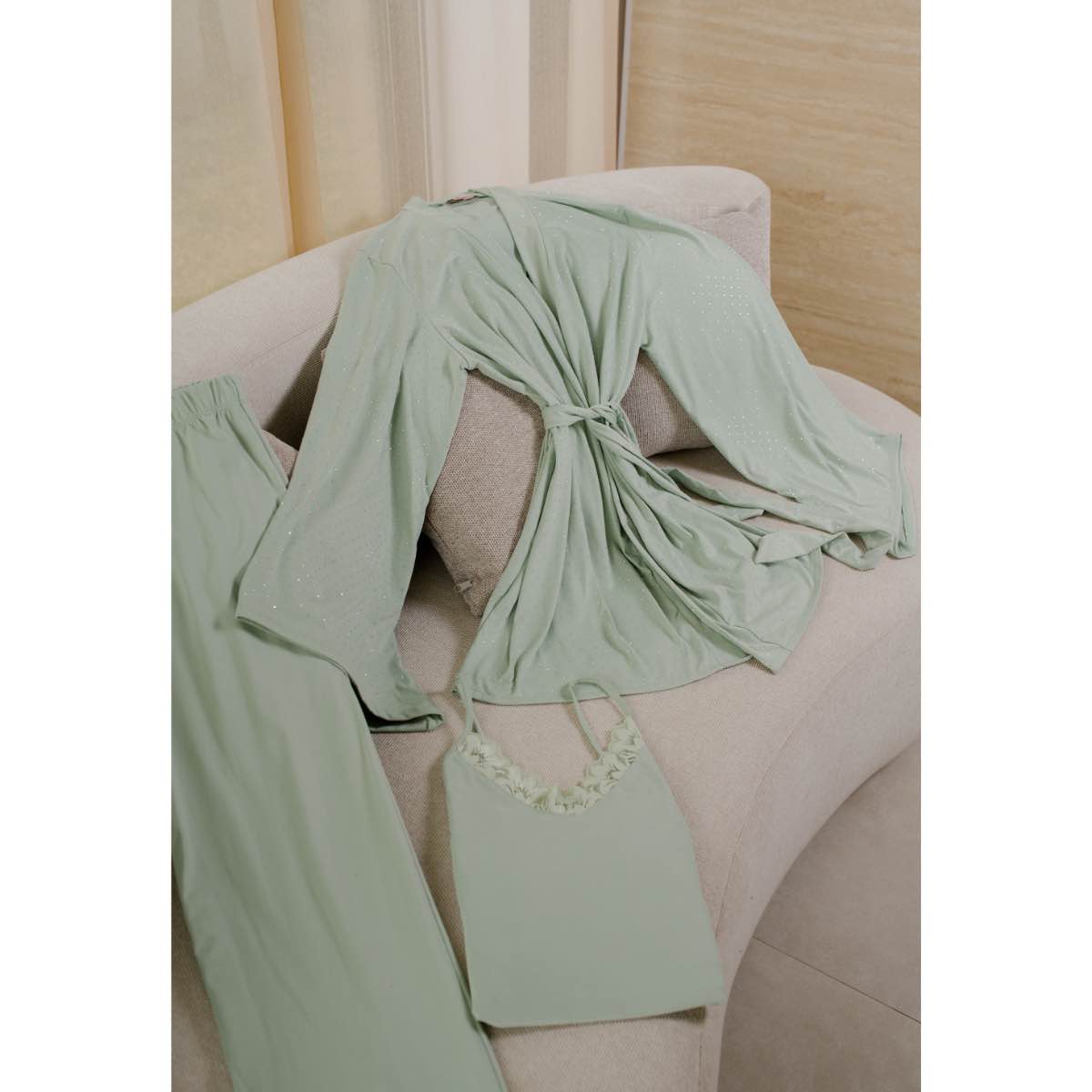 Pyjama femme Crystal green
