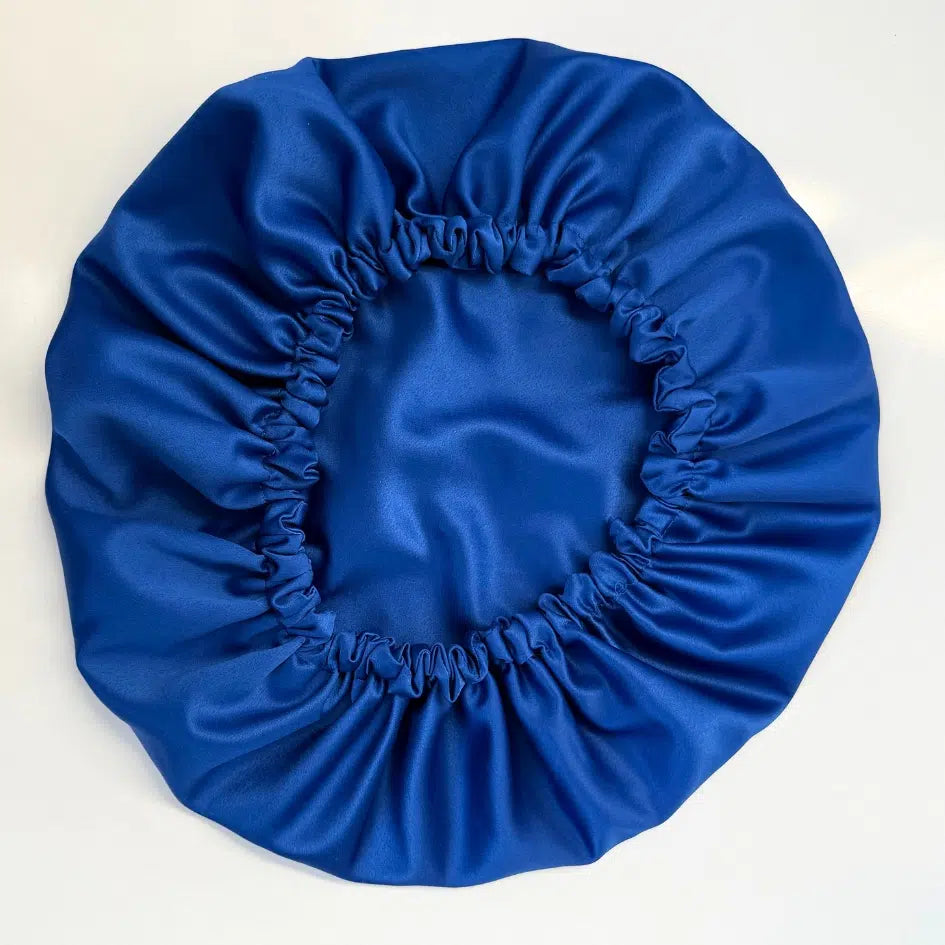 Ensemble Nuit Satin Bleu - Élegance Anti-Frisottis