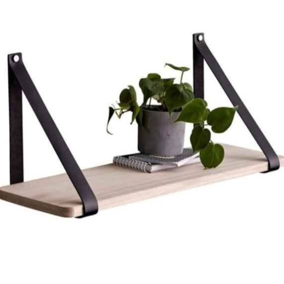 étagère murale design en cuir pour un intérieur chic et tendance