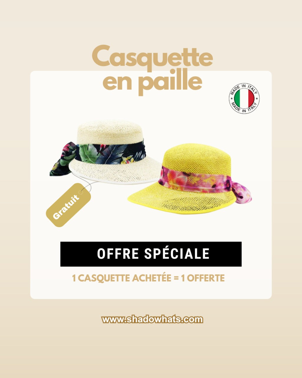 Casquette paille chic pour un été élégant et stylé