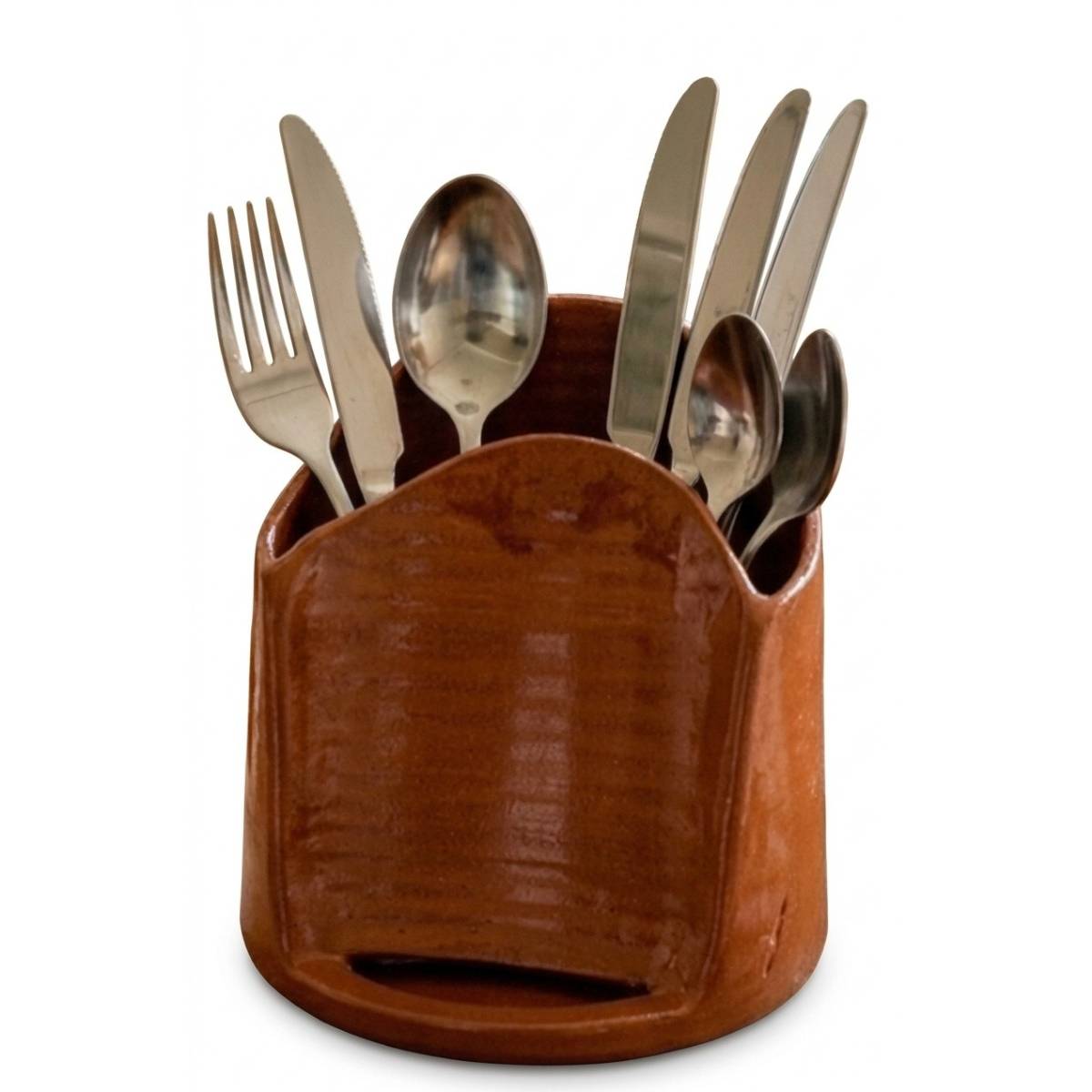 Support téléphone premium pour cuisine avec porte couverts élégant