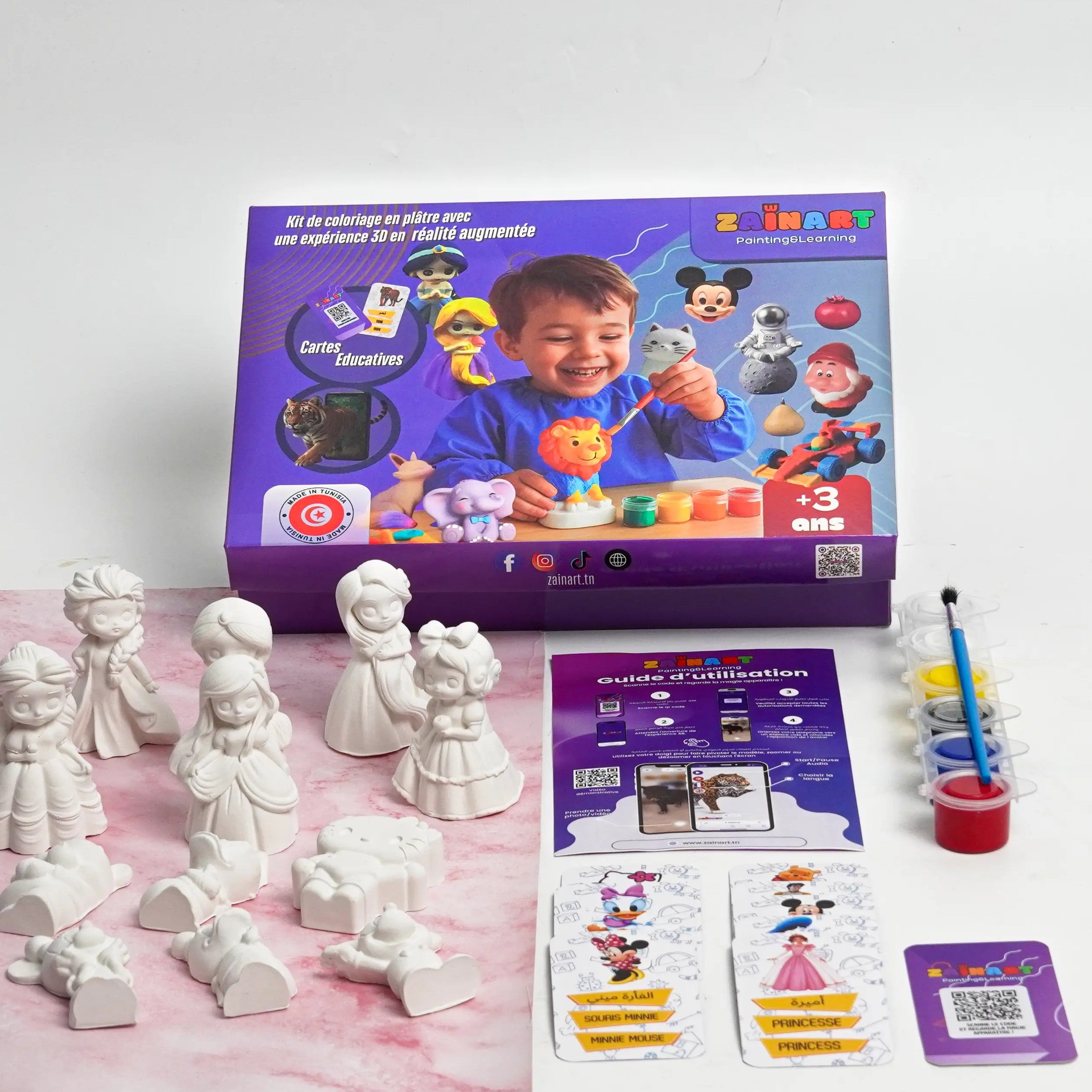 Kit de coloriage princesses et disney avec expérience réalité augmentée