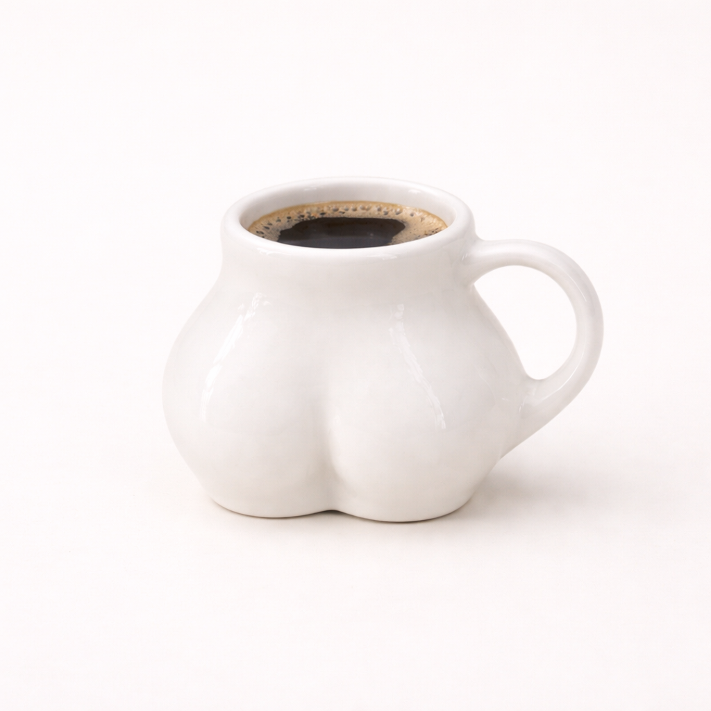 Tasse Booty en céramique blanche