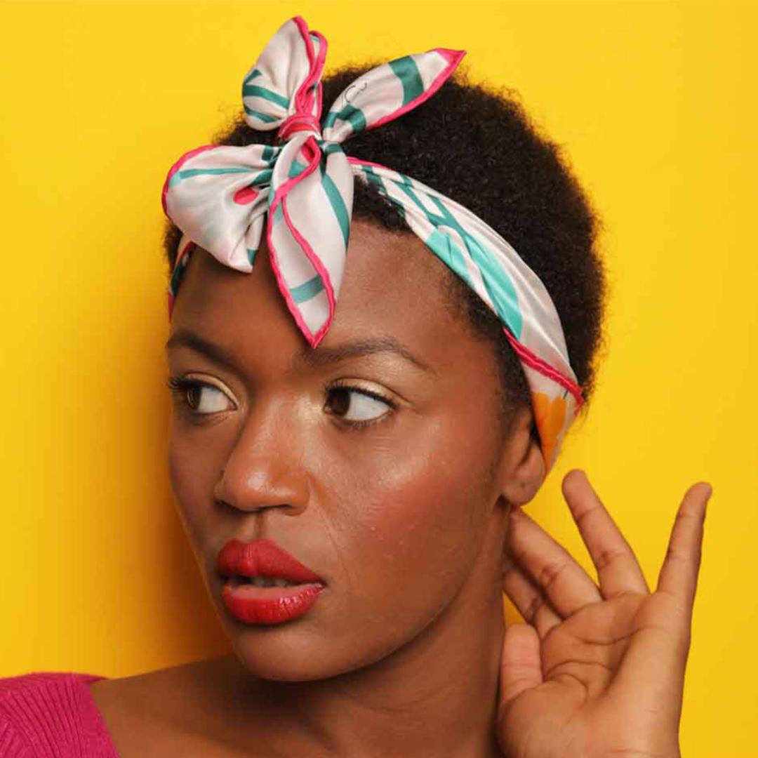 Foulard Anakiwa en soie naturelle "Inspiring fantasy" - artisanat Tunisien fait main | ILEYCOM