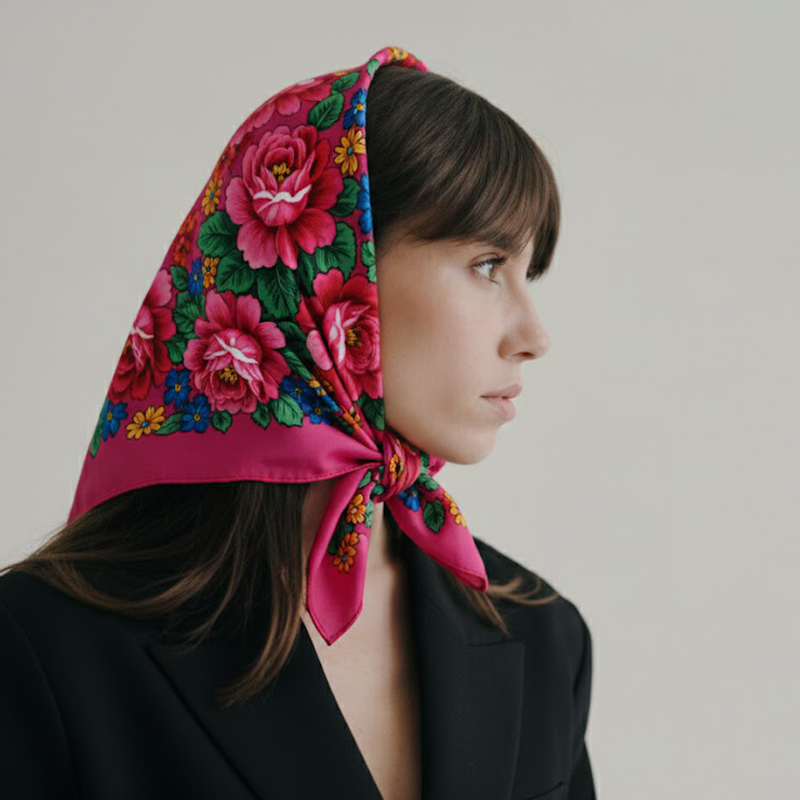 Foulard floral exclusif pour un style élégant et unique