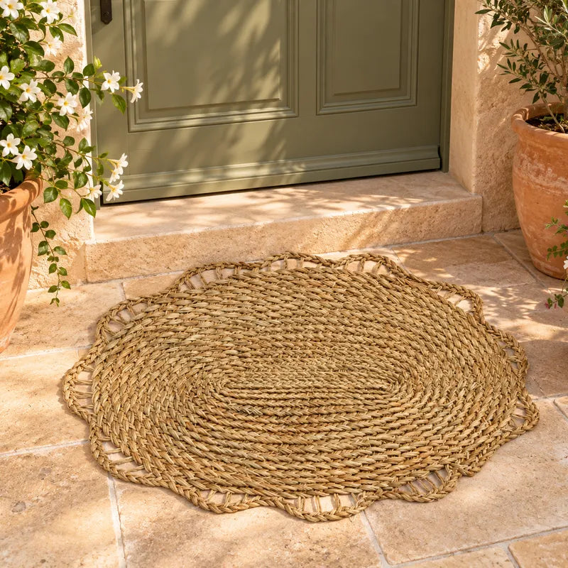Paillasson de maison en Halfa forme ovale ( 80cm / 60cm )