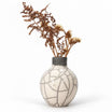 Vase raku artisanal 20x10 cm une touche d'élégance unique