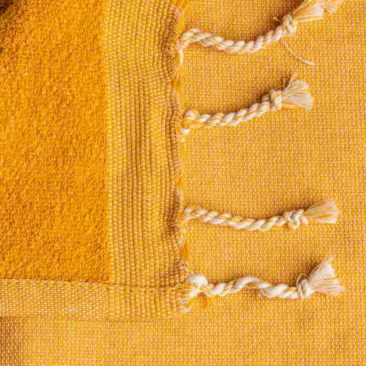 Fouta éponge jaune