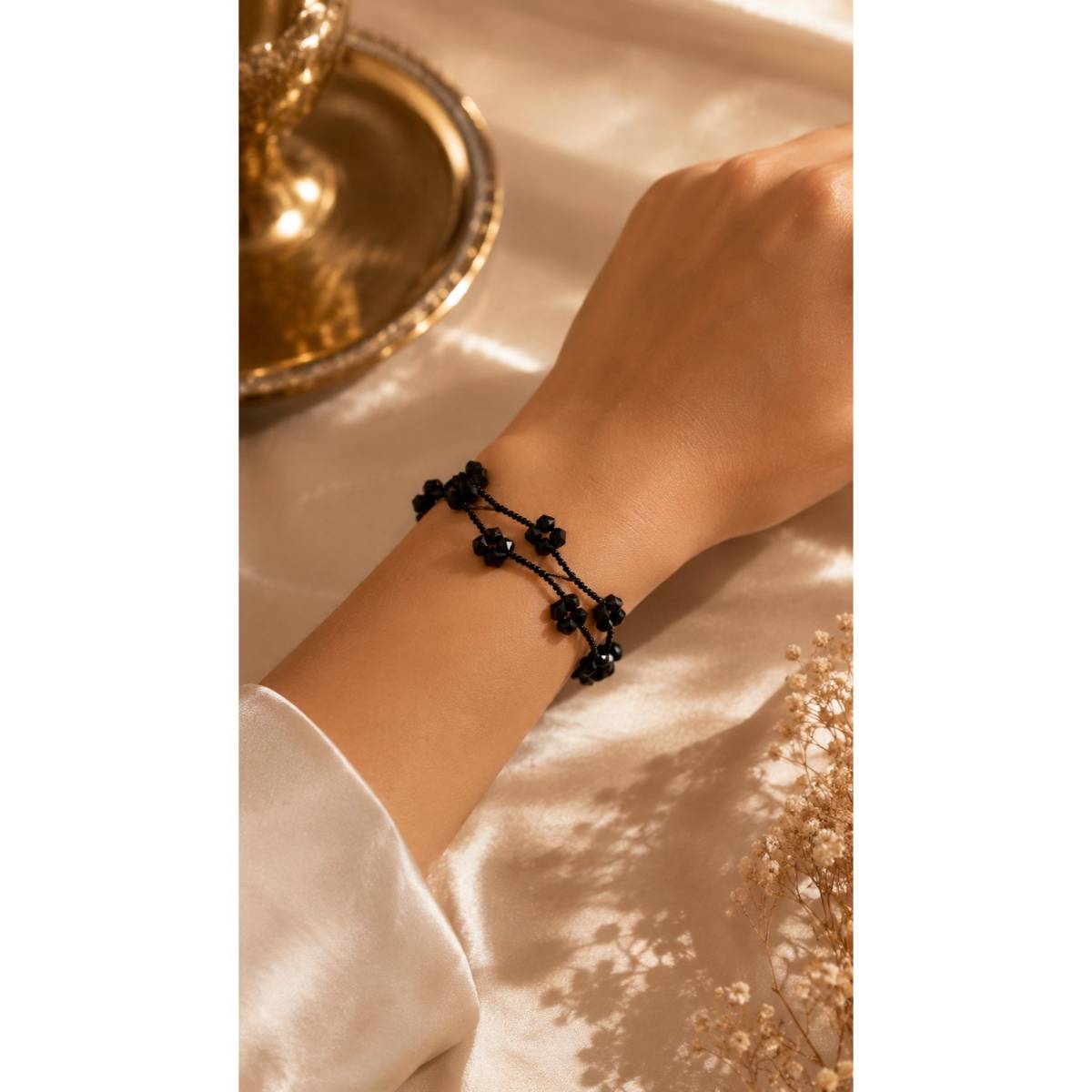 Bracelet noir élégant pour un style irrésistible et unique