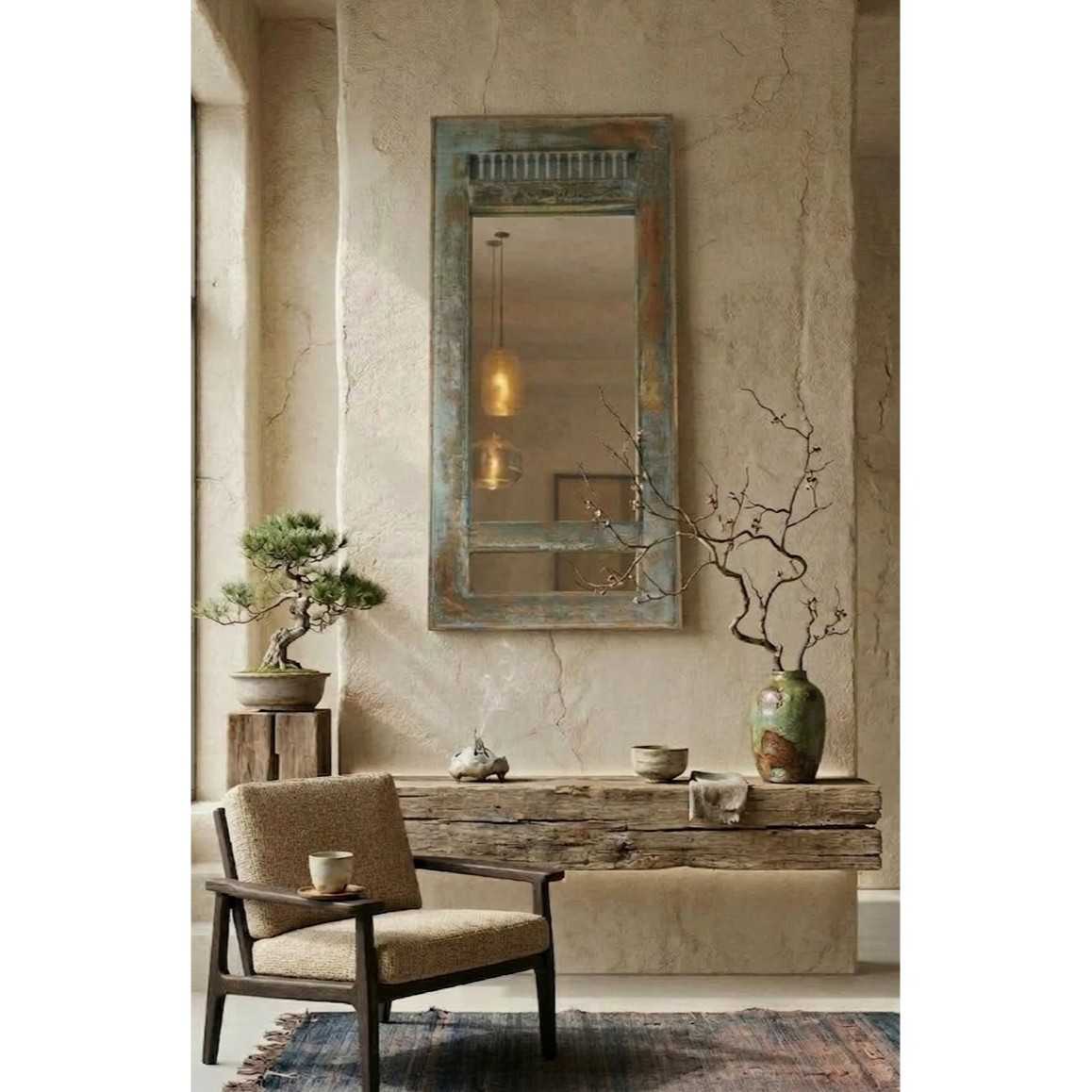 Miroir unique en niche tunisienne authentique exceptionnelle