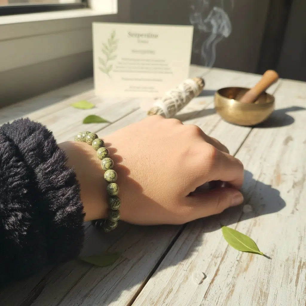 bracelet serpentine élégant pour sérénité et protection