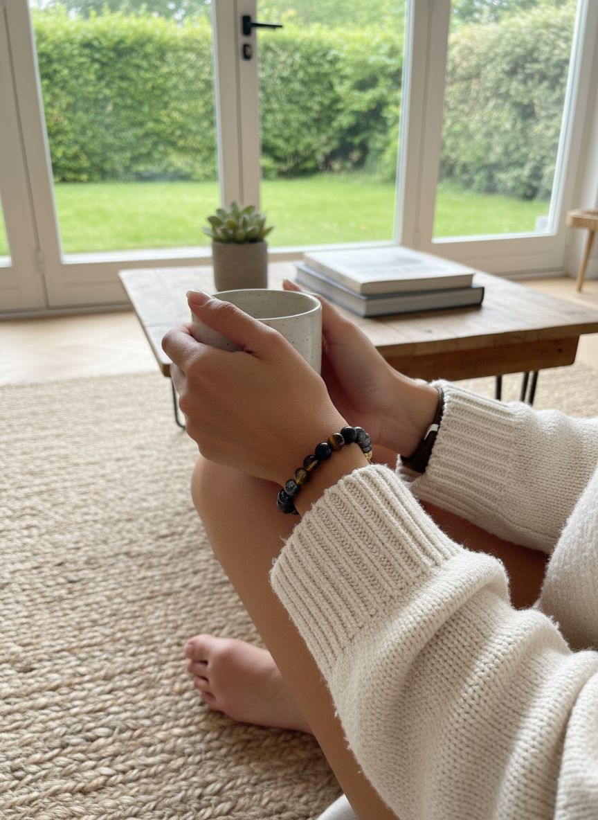 Bracelet Énergie Pierres Naturelles - Harmonie et Élégance
