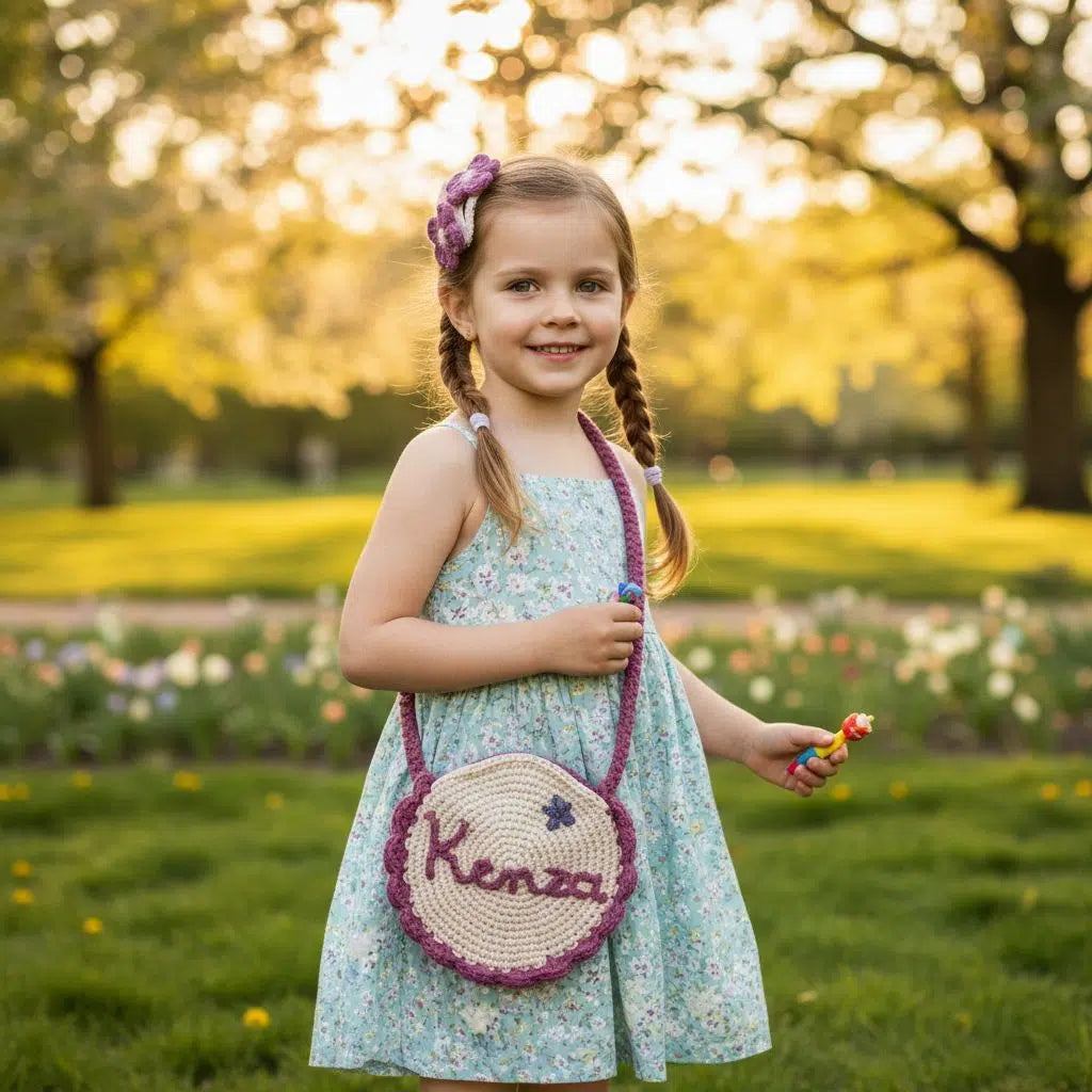 sac personnalisé unique et délicat pour fille avec prénom