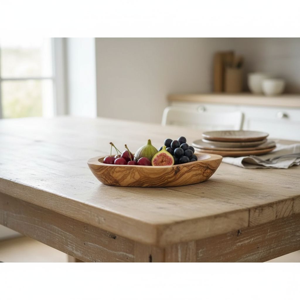 Bol en bois olivier sculpté pour une décoration unique et élégante