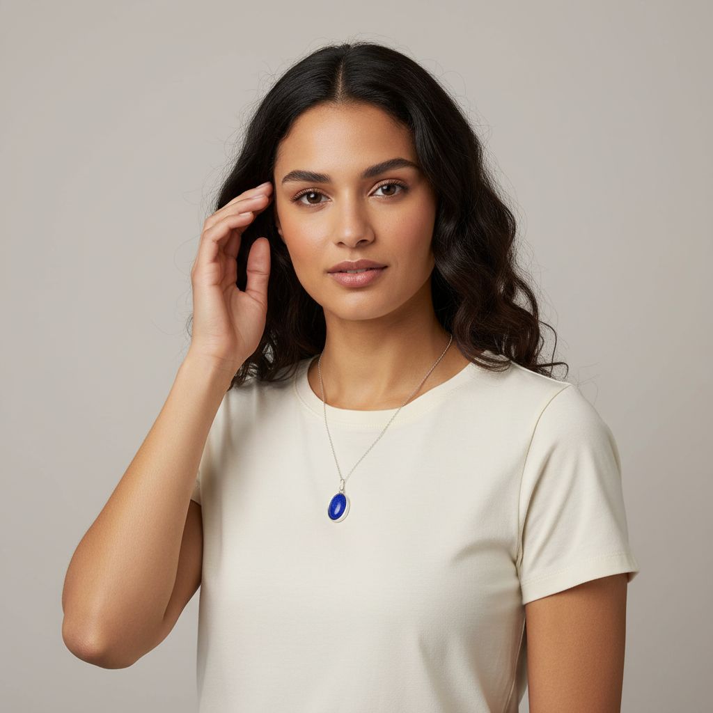 collier lapis lazuli en argent 925 pour une élégance unique