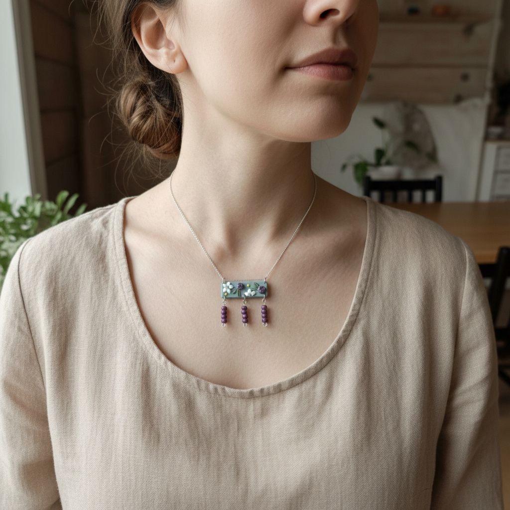 collier myrtille élégance artisanale pour un confort quotidien