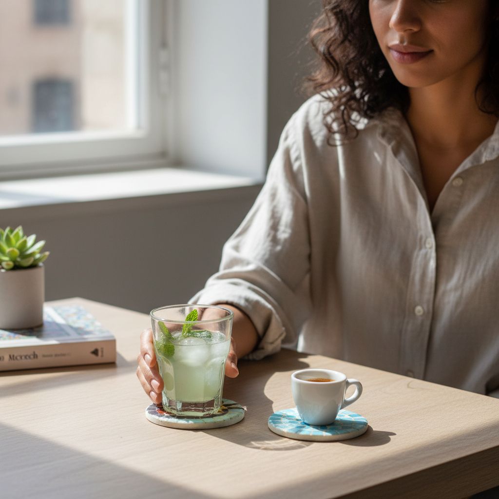 Sous-verre mosaïque