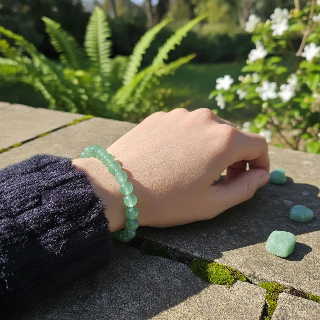 bracelet aventurine chance et élégance en pierres naturelles 6 mm