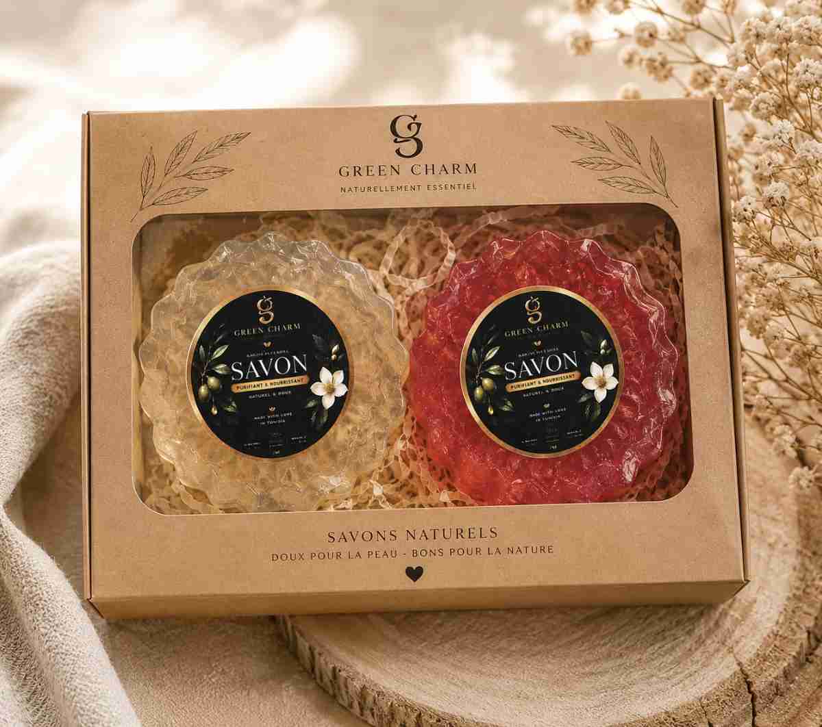 savon naturel Duo Éclat pour une peau douce et éclatante