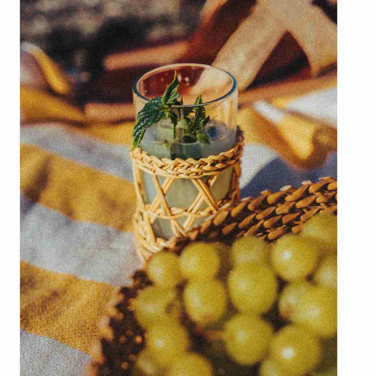 Pack Smar: 1 panier et 4 verre en samar