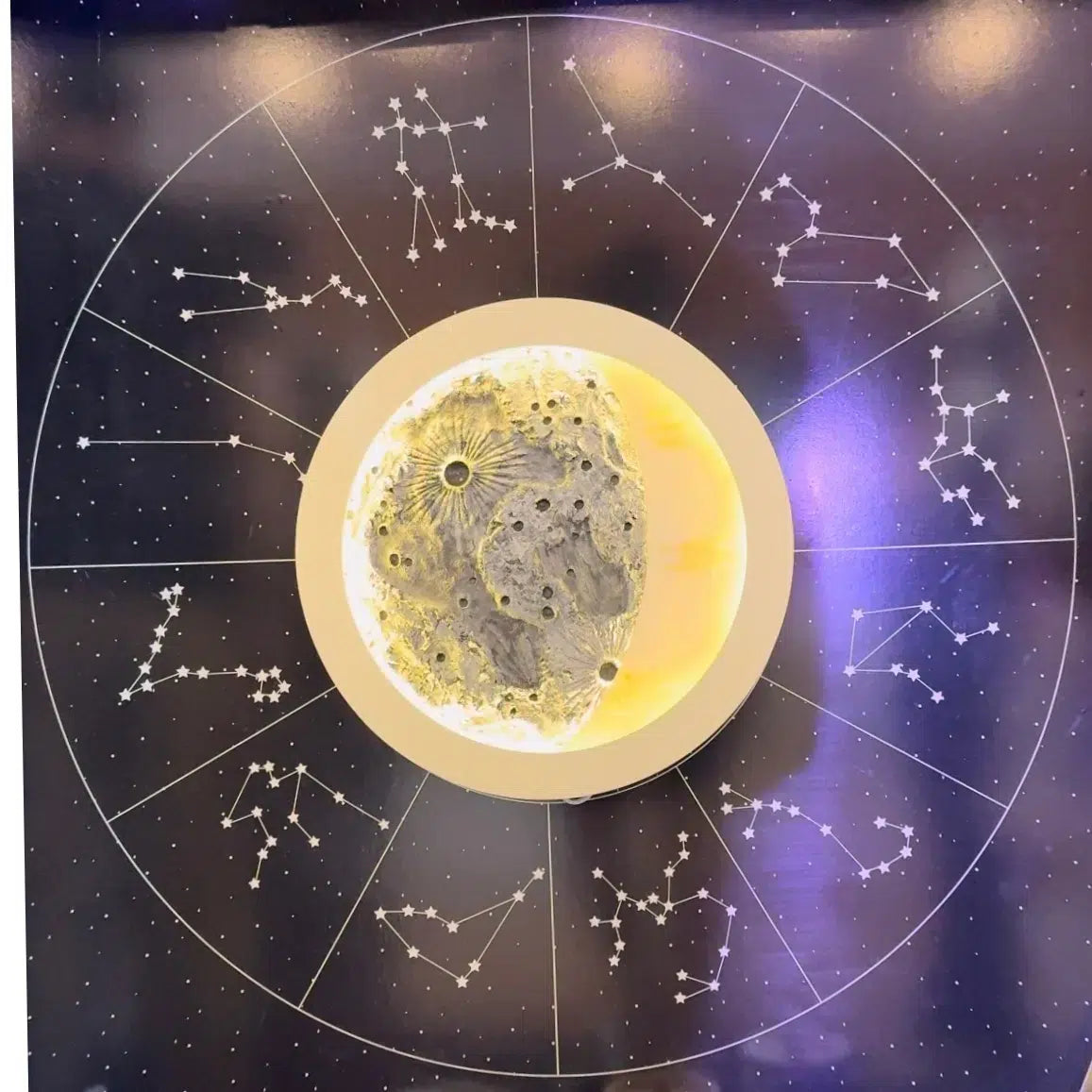 Lampe "My Moon" personnalisée avec phase lunaire exacte de votre choix (35 cm)