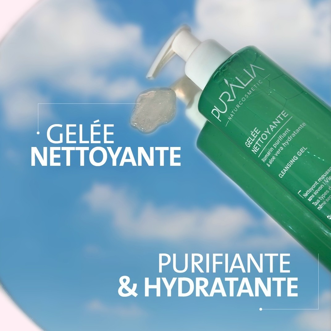 Gelée nettoyante moussante BIO à l’Aloe Vera pour peaux sensibles