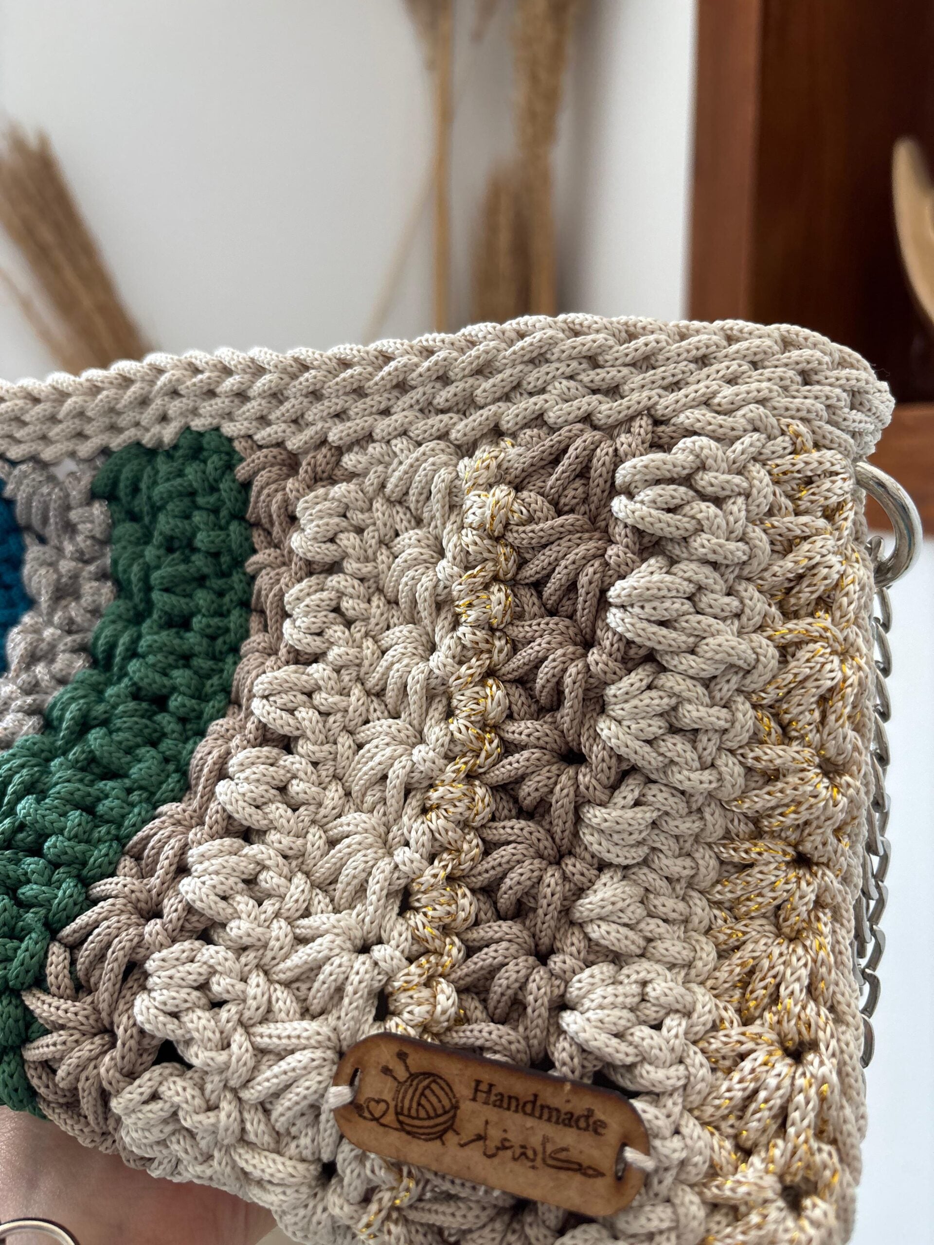 Sac à bandoulière en crochet