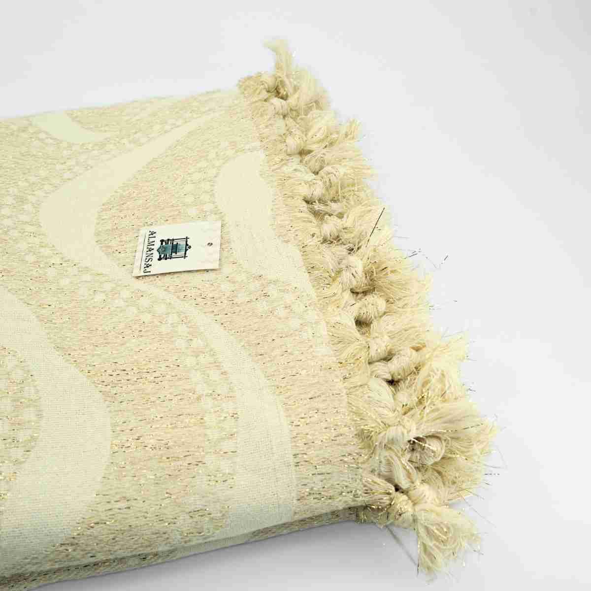 Jeté en coton recyclé Lurex