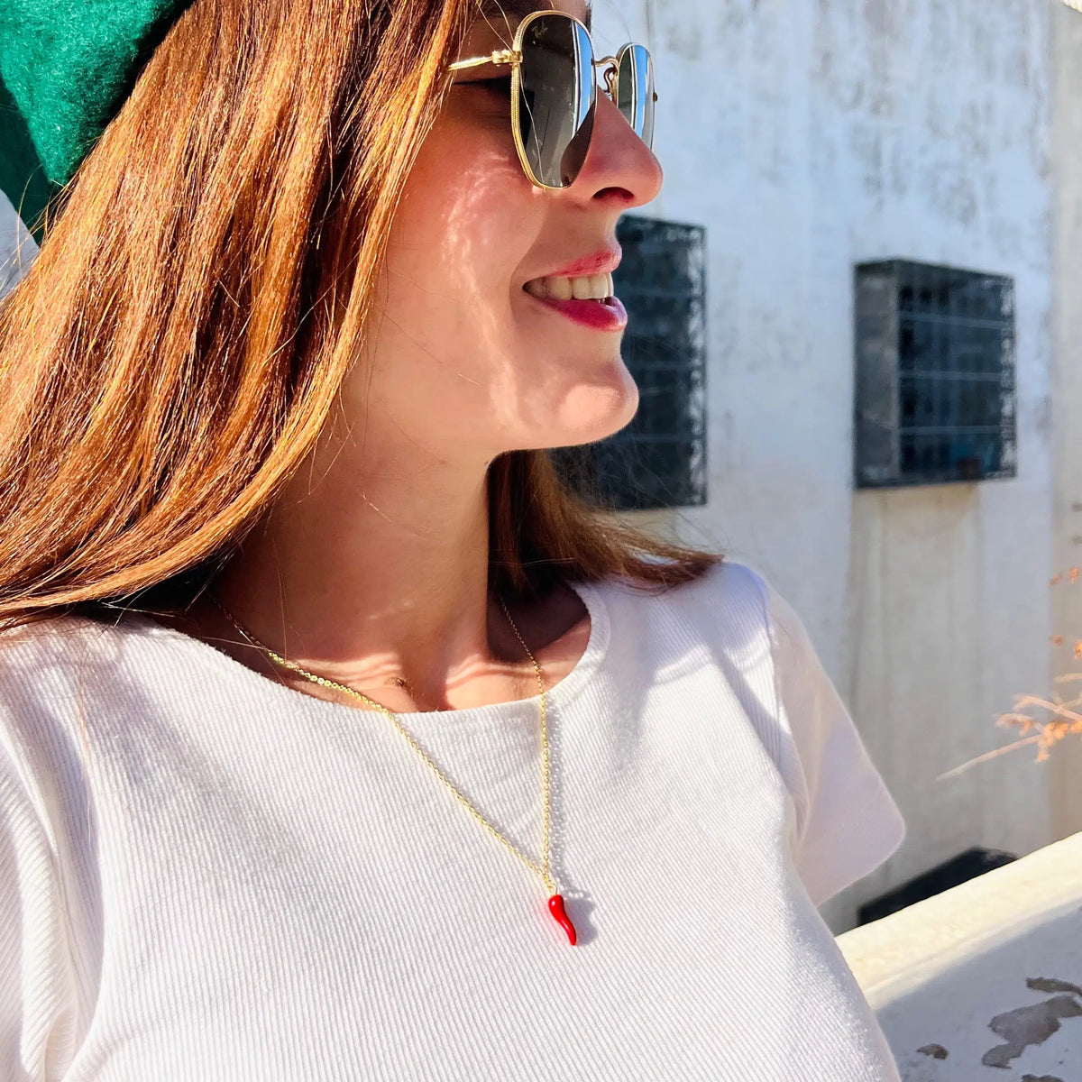 Collier Felfel Piment Rouge