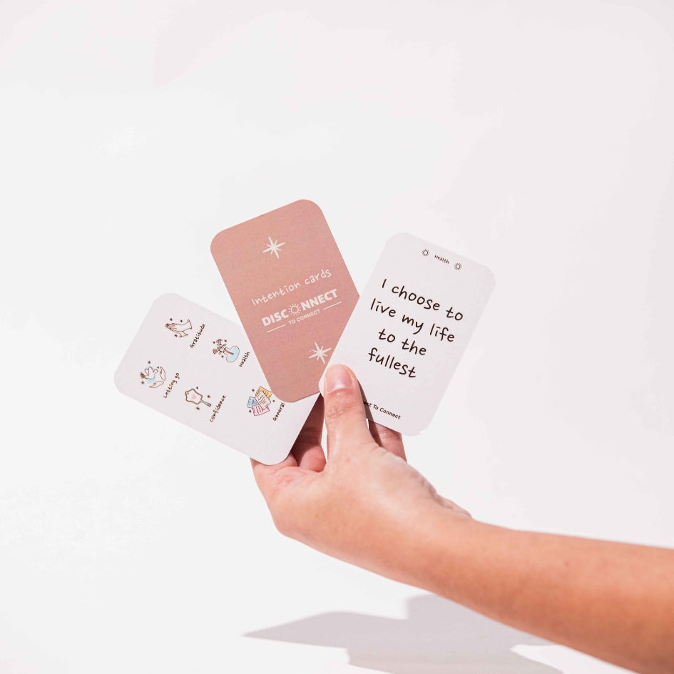 50 Cartes de réflexion et d’intention "Transformation" en anglais (5 catégories et 10 cartes par catégorie)
