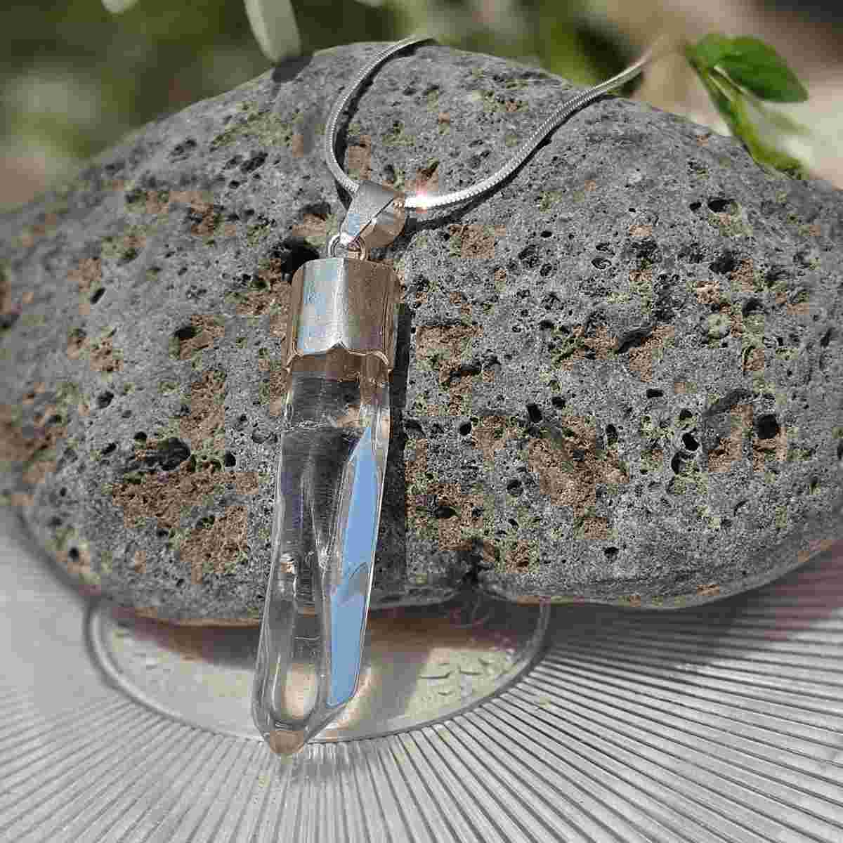 Collier quartz en argent 925 élégant pour briller chaque jour