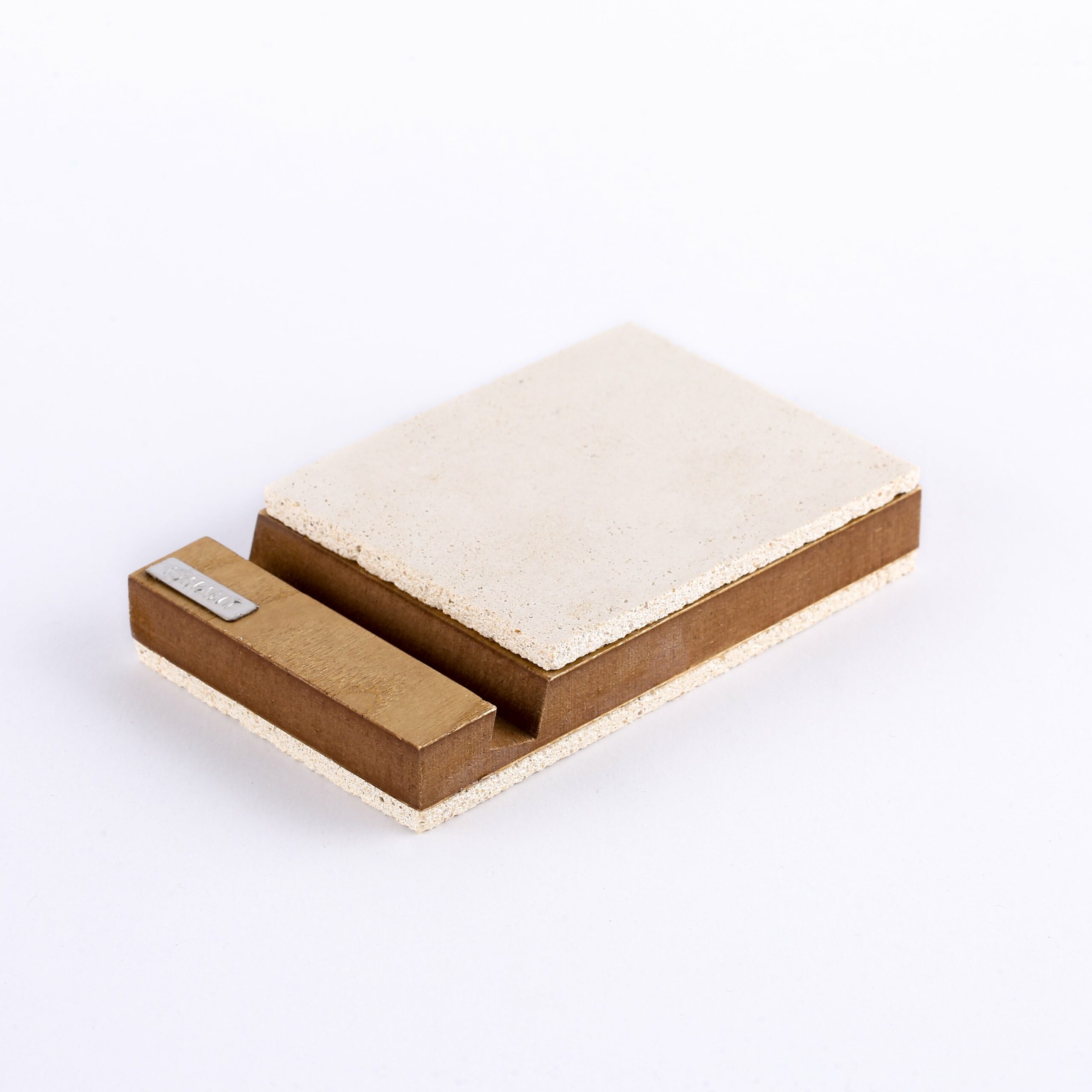 Support téléphone en béton et bois (Gris charbon, Gris béton ou Blanc)