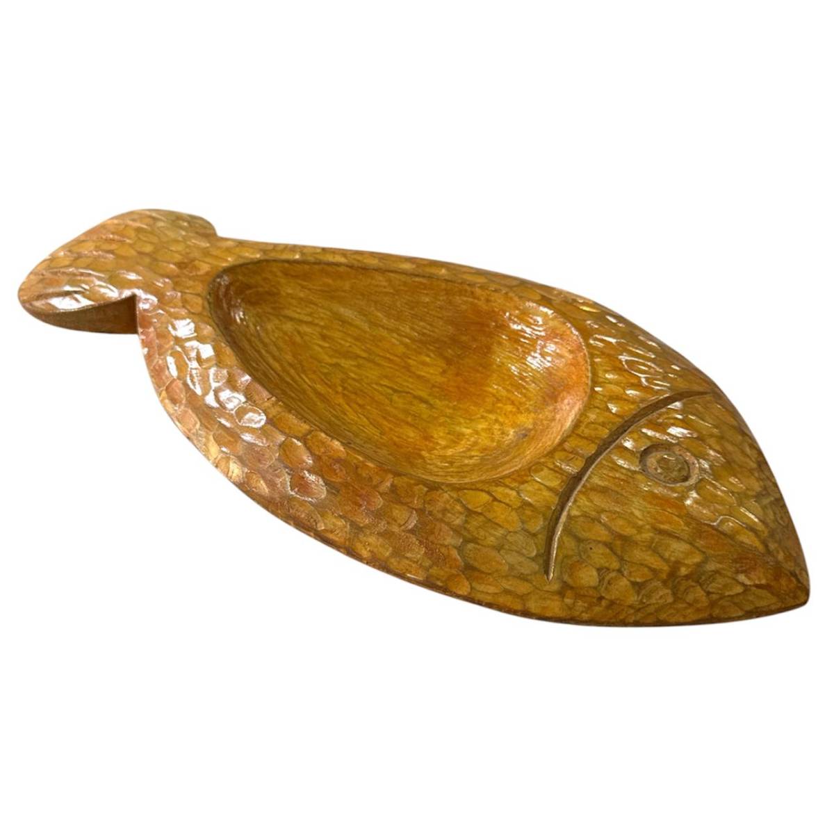 Plat décoratif en bois sculpté pour un centre de table unique