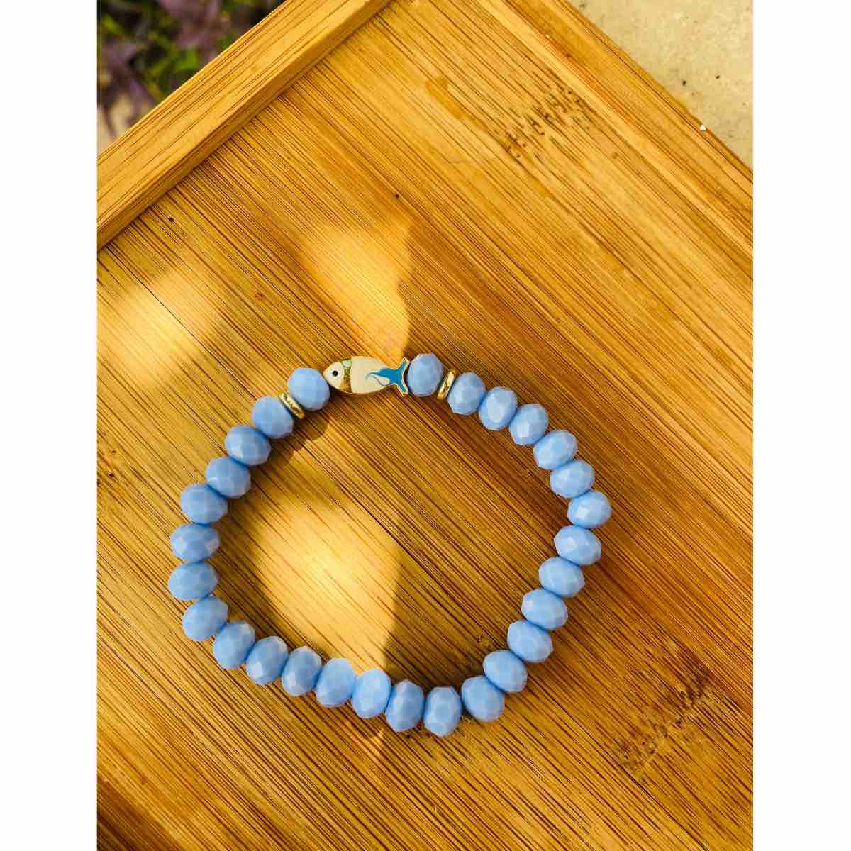bracelet poisson bleu rose l'accessoire irrésistible et unique