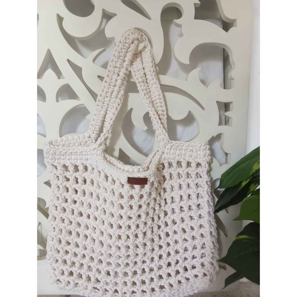 sac macramé exclusif en coton pour un style unique et chic