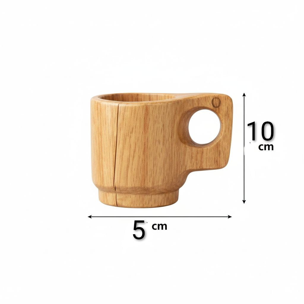 Mug en bois artisanal pour une expérience café inoubliable